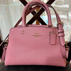 COACH SMALL LILLIE MAUVE PINK CARRYALL 91146